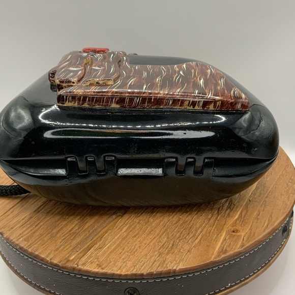 Timmy Woods Beverly Hills Vintage Hand Carved Yorkshire Terrier Dog Purse - Picture 7 of 7